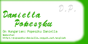 daniella popeszku business card